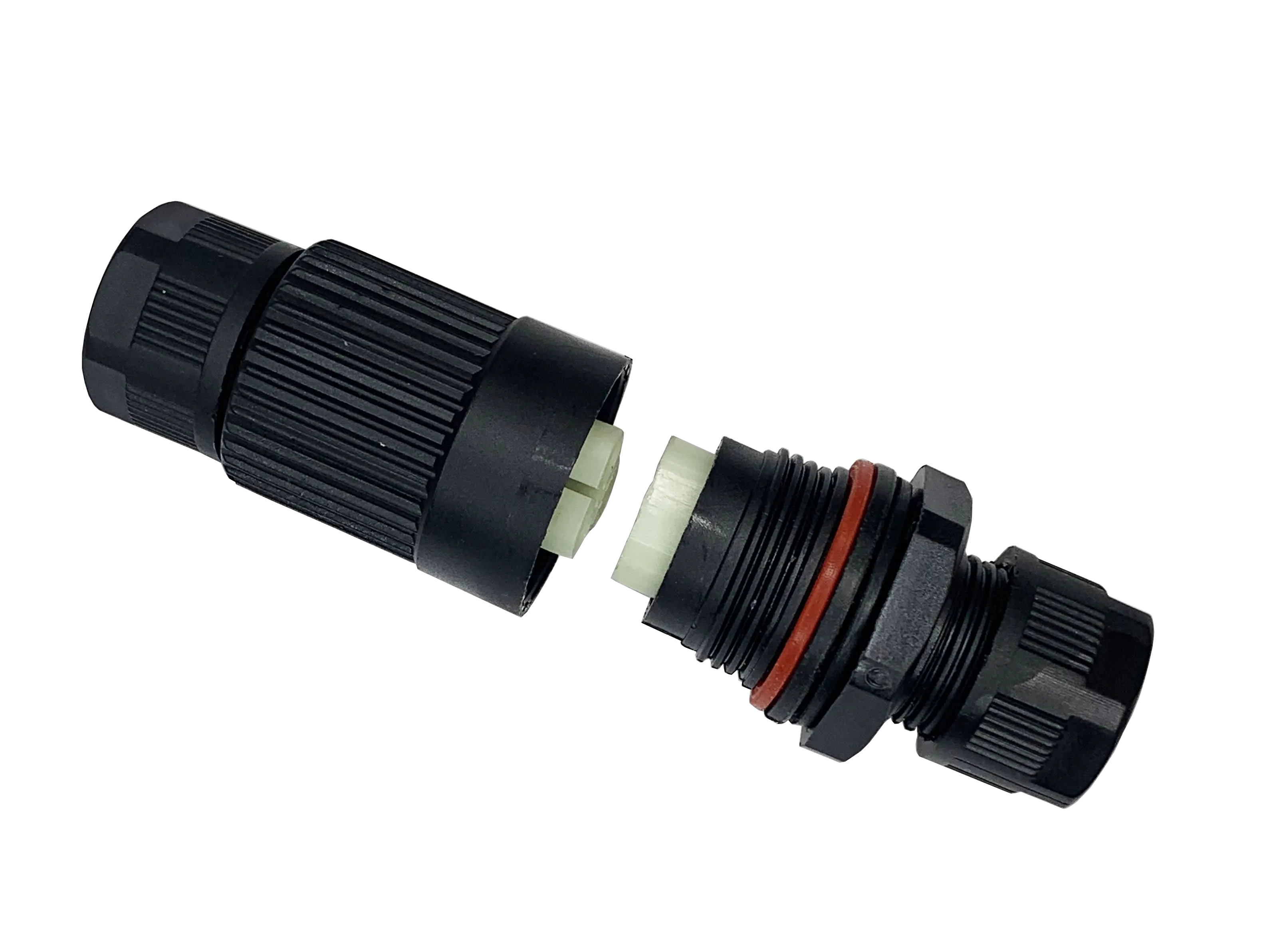 FluxTech - IP68 Waterproof Cable Connector 3 Pole Plug Butt-Type Socket