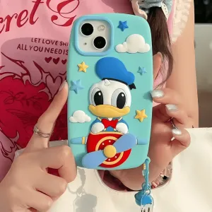 Flying Donald Duck Silicon Phone Case For iPhone 12 Pro