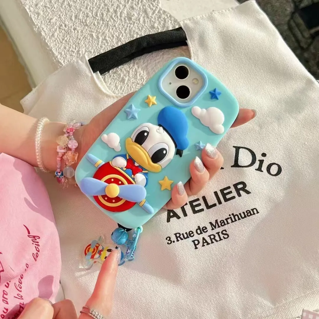 Flying Donald Duck Silicon Phone Case For iPhone 12 Pro
