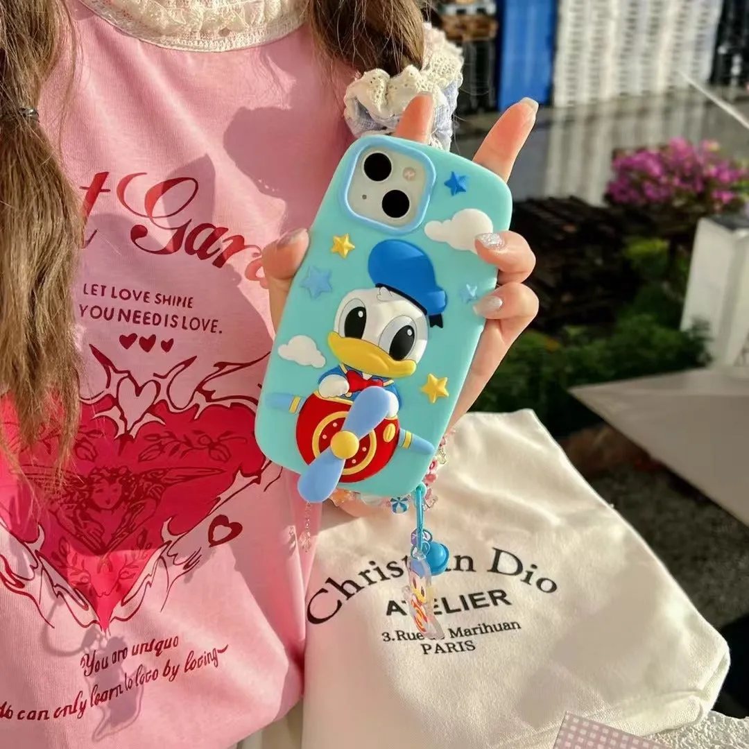 Flying Donald Duck Silicon Phone Case For iPhone 12 Pro