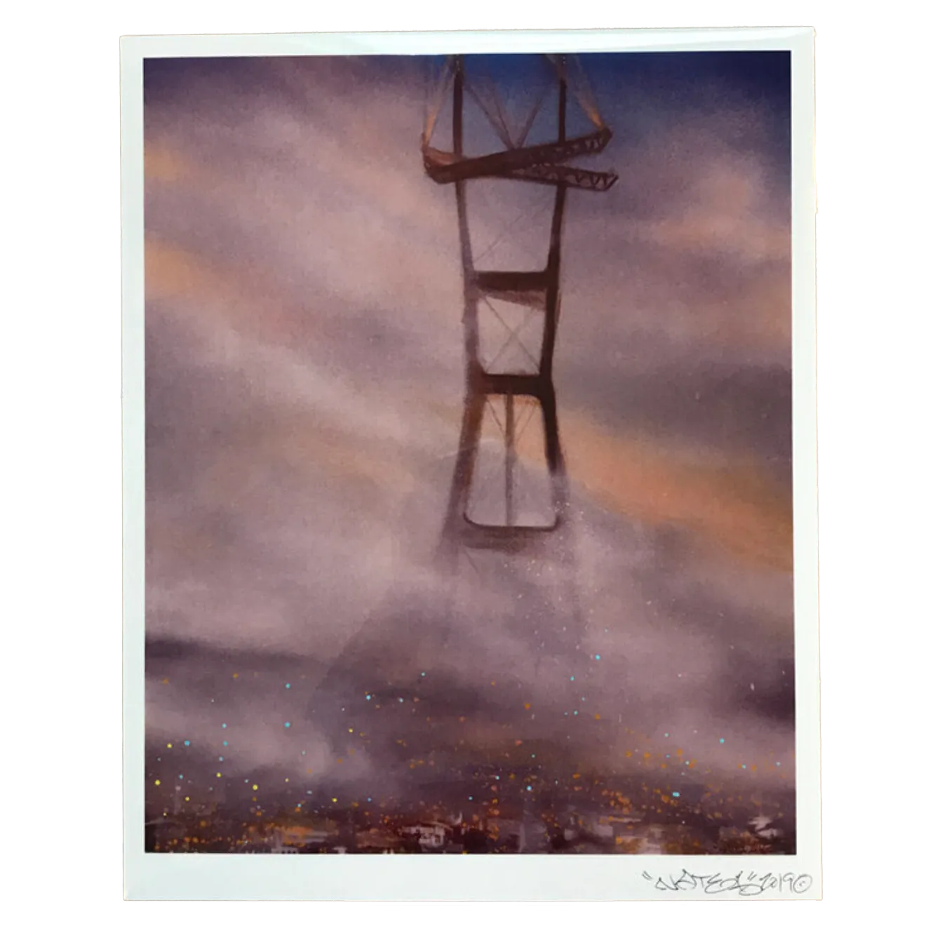 Foggy Sutro Art Print