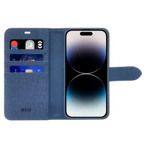 Folio 2 in 1 Case with MagSafe Lazuli Blue for iPhone 15 Pro
