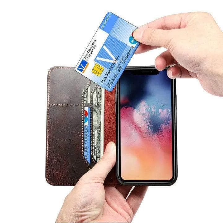 For Apple iPhone 12 2020 Leather Case iPhone Flip Cover Wallet