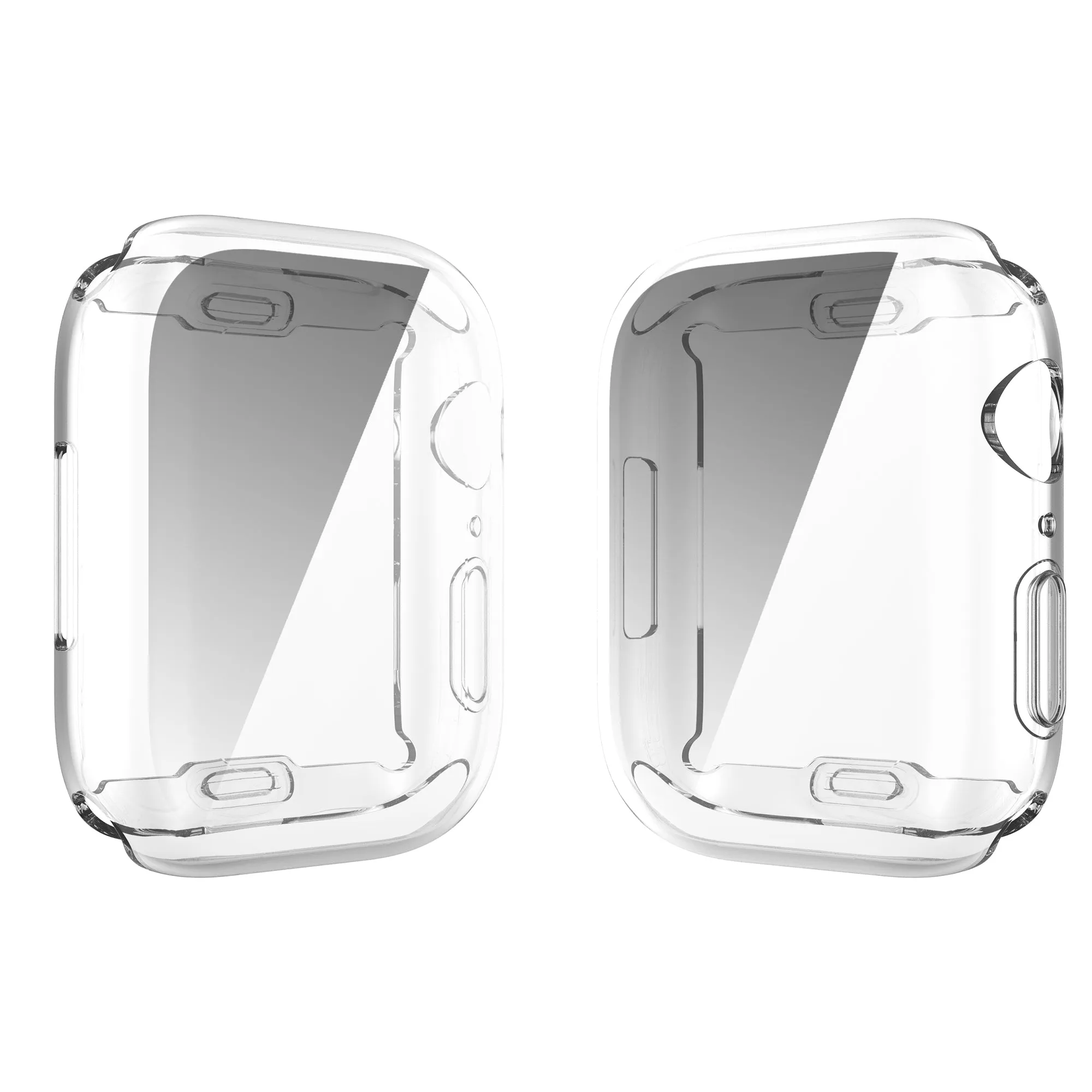 For Apple Watch iWatch Series 7 Full Soft Slim Case 41mm Cover Frame Protective TPU Soft - Clear