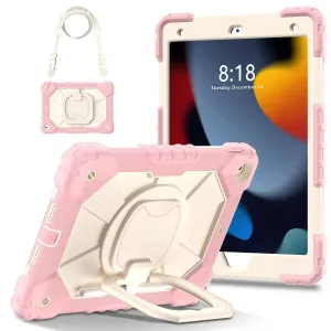For iPad 7th Gen 10.2" Case Kids Heavy Duty Shockproof Cover - Peach Pink