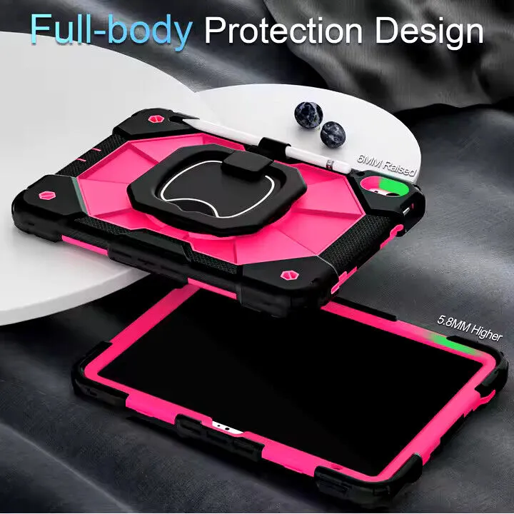 For iPad Air 4th Gen 10.9" Case Kids Heavy Duty Shockproof Cover - Blue - Black