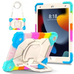 For iPad Air 4th Gen 10.9" Case Kids Heavy Duty Shockproof Cover - Rainbow
