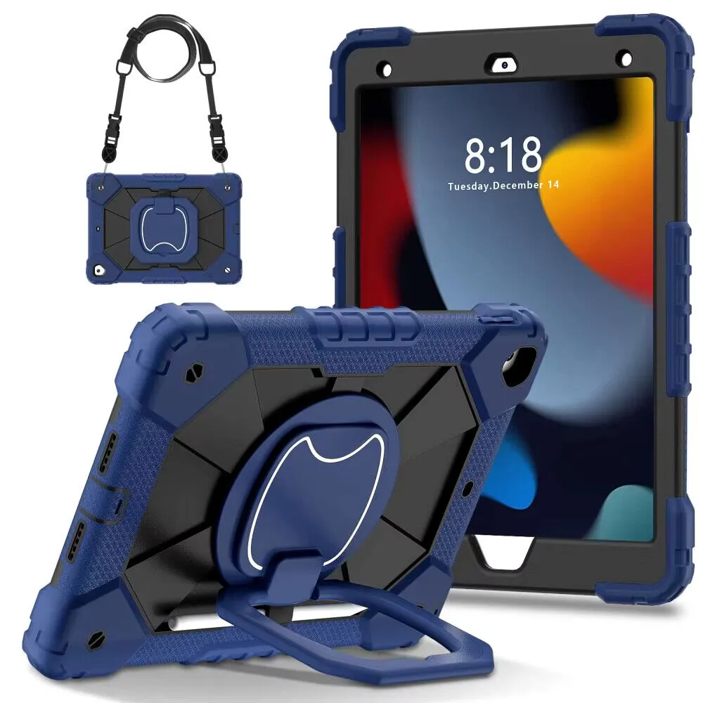 For iPad Pro 11" 1st Gen Case Kids Heavy Duty Shockproof Cover - Navy Blue - Black