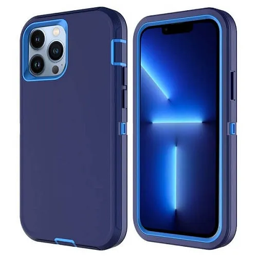 For iPhone 14 Case Rugged Hybrid Defender Armor Trades Shockproof Tough Drop Resistant Cover