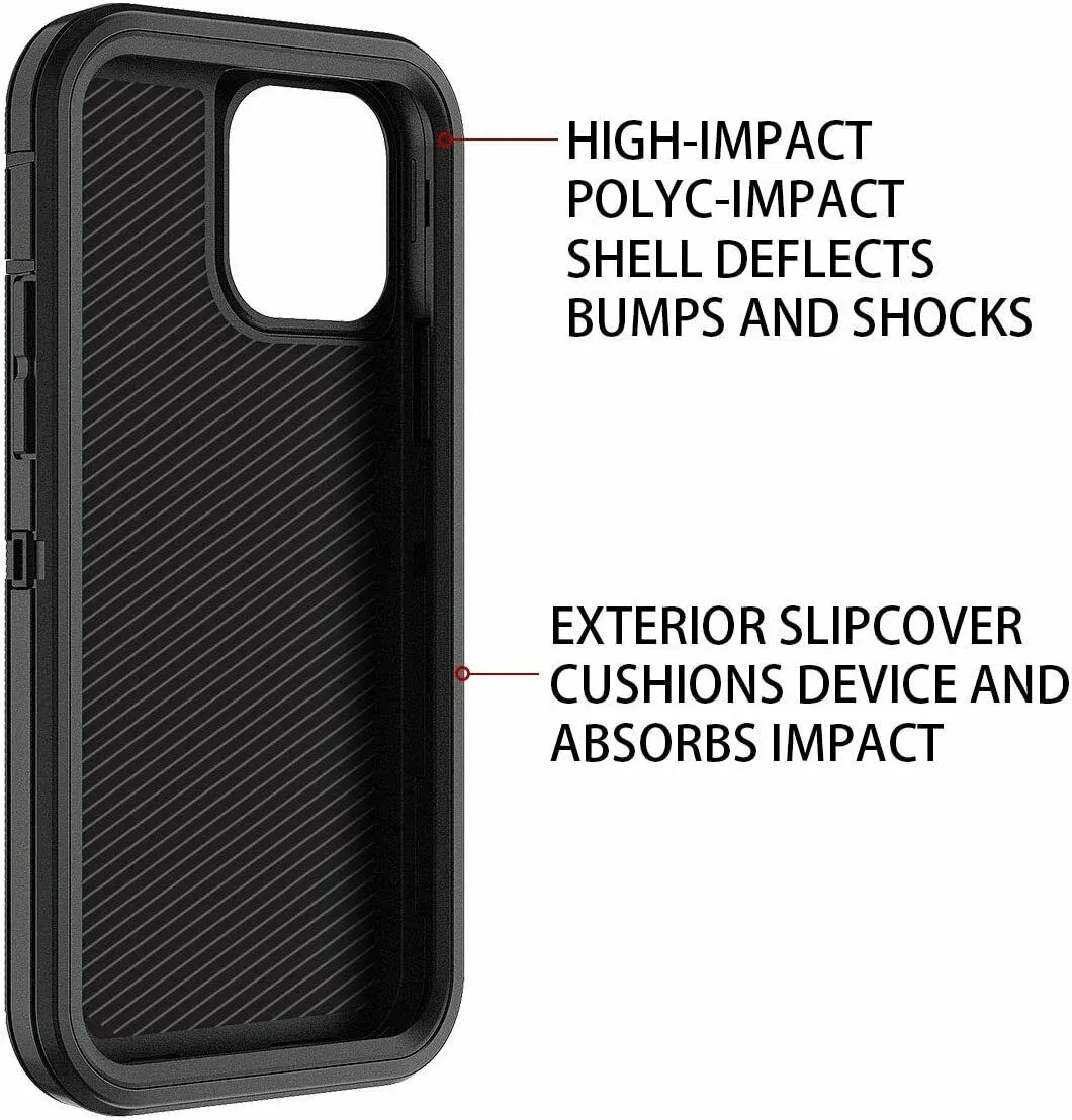 For iPhone 14 Case Rugged Hybrid Defender Armor Trades Shockproof Tough Drop Resistant Cover