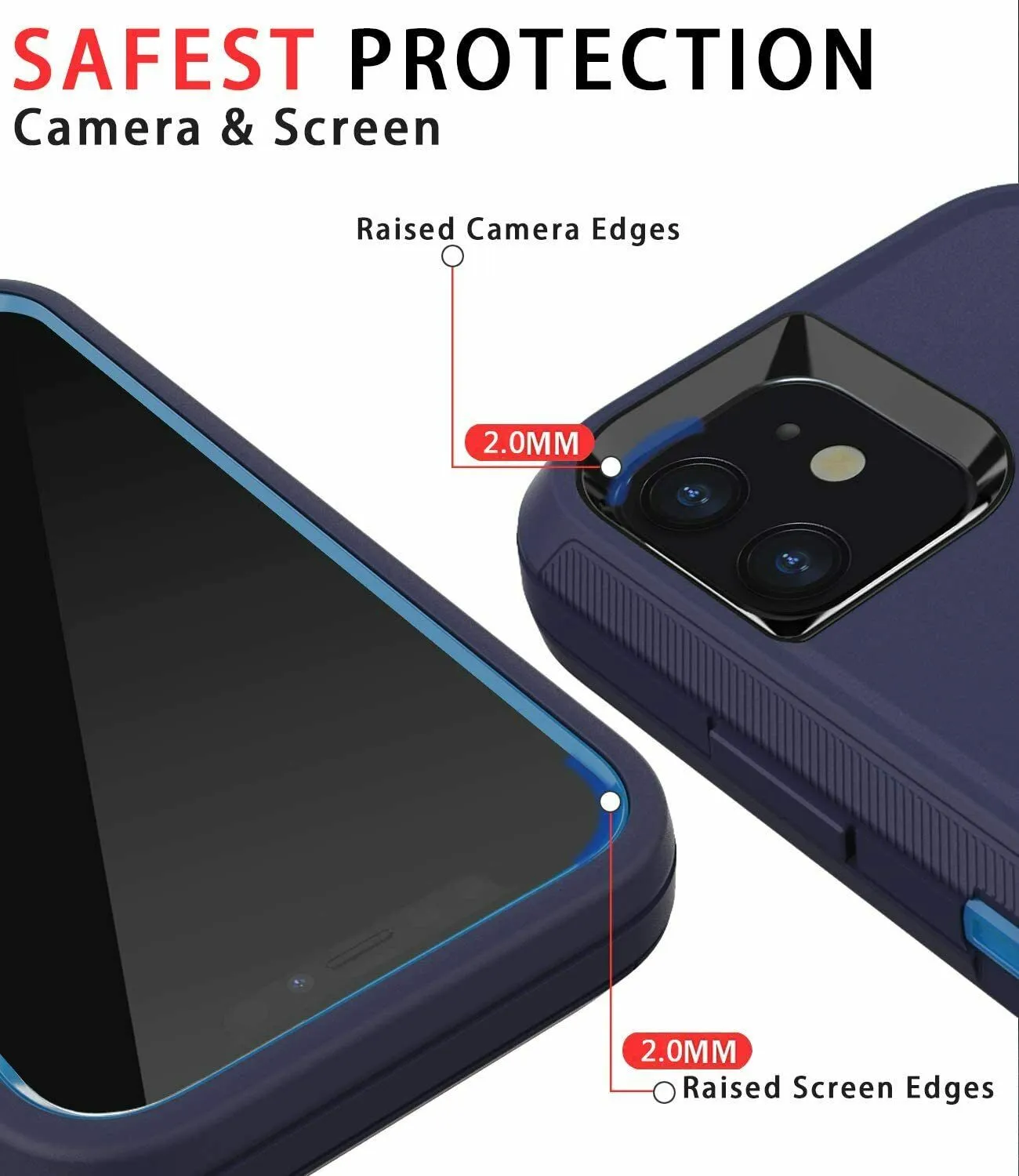 For iPhone 14 Case Rugged Hybrid Defender Armor Trades Shockproof Tough Drop Resistant Cover