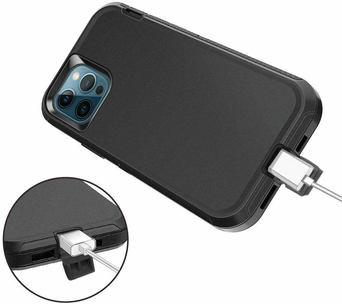 For iPhone 14 Case Rugged Hybrid Defender Armor Trades Shockproof Tough Drop Resistant Cover