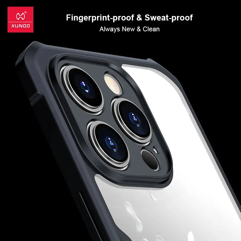 For iPhone 15 Pro Max Case XUNDD Shockproof Transparent Cover