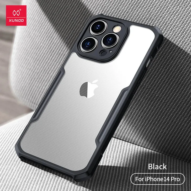 For iPhone 15 Pro Max Case XUNDD Shockproof Transparent Cover