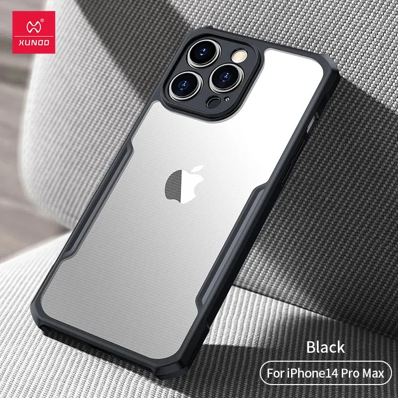 For iPhone 15 Pro Max Case XUNDD Shockproof Transparent Cover