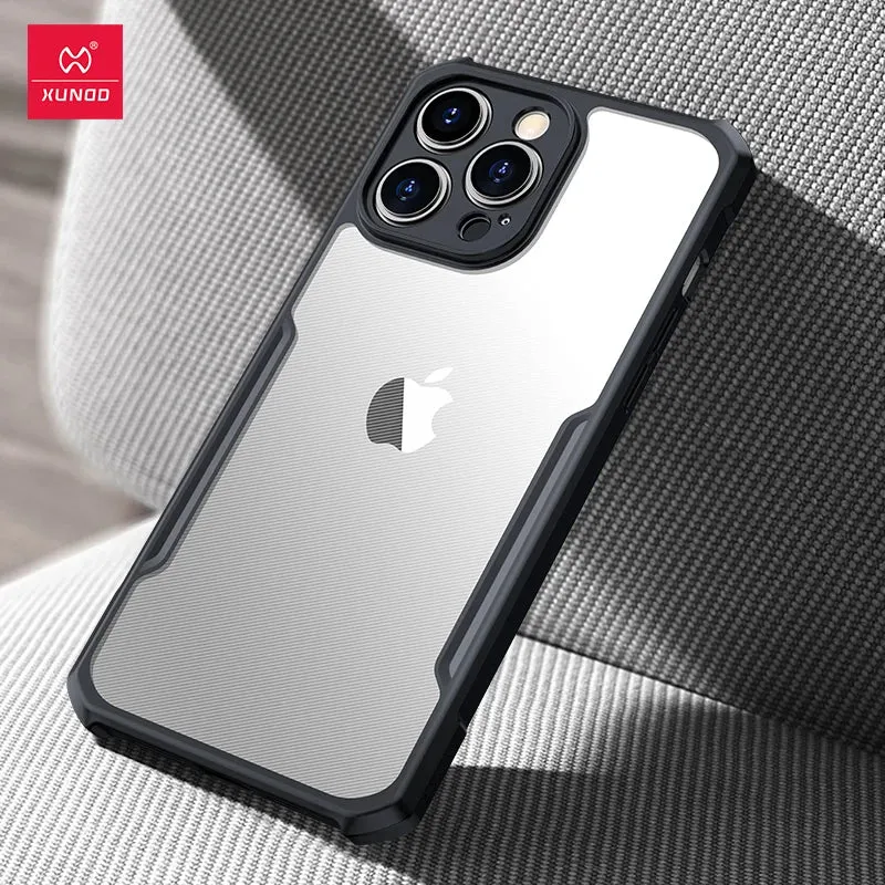 For iPhone 15 Pro Max Case XUNDD Shockproof Transparent Cover