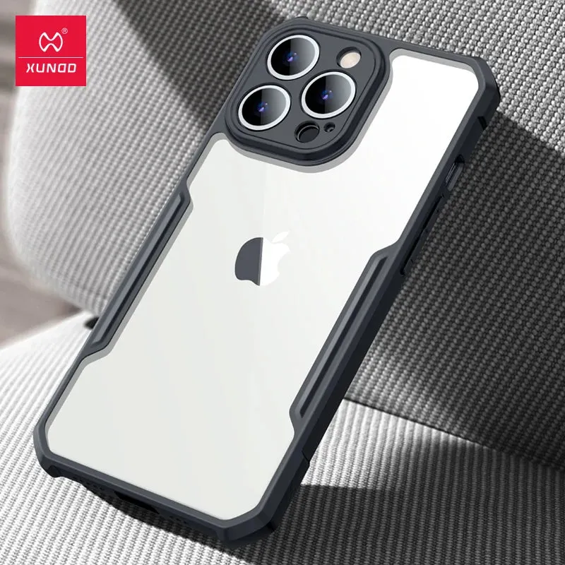 For iPhone 15 Pro Max Case XUNDD Shockproof Transparent Cover
