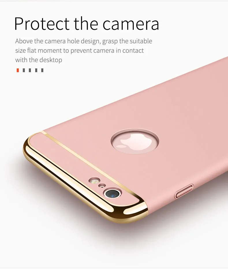 For iphone 5/ 5S/ SE - 3-in-1 SHOCKPROOF Dual Layer Thin Back Cover Case For iphone 5 / 5S / SE