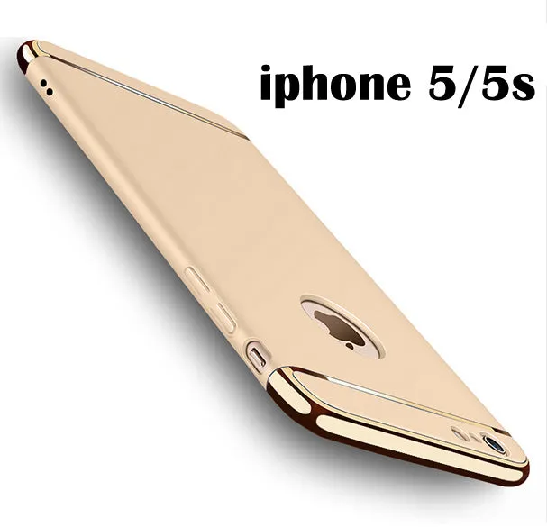 For iphone 5/ 5S/ SE - 3-in-1 SHOCKPROOF Dual Layer Thin Back Cover Case For iphone 5 / 5S / SE