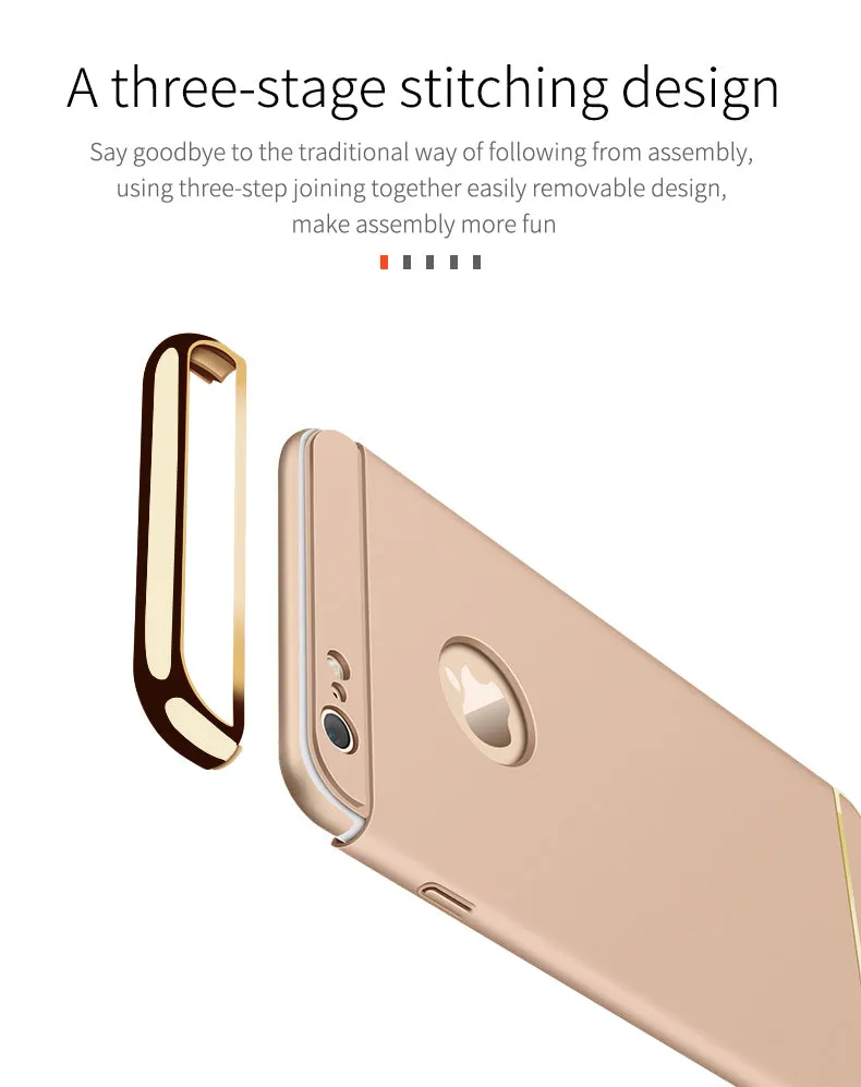 For iphone 5/ 5S/ SE - 3-in-1 SHOCKPROOF Dual Layer Thin Back Cover Case For iphone 5 / 5S / SE