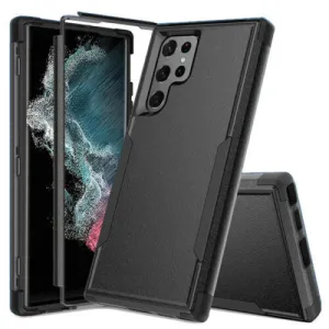 For Samsung Galaxy S22 Ultra 5G 3in1 Case Drop Resistant Adventure Tardis Hybrid Armor Heavy Duty Rugged Shockproof Tough Cover