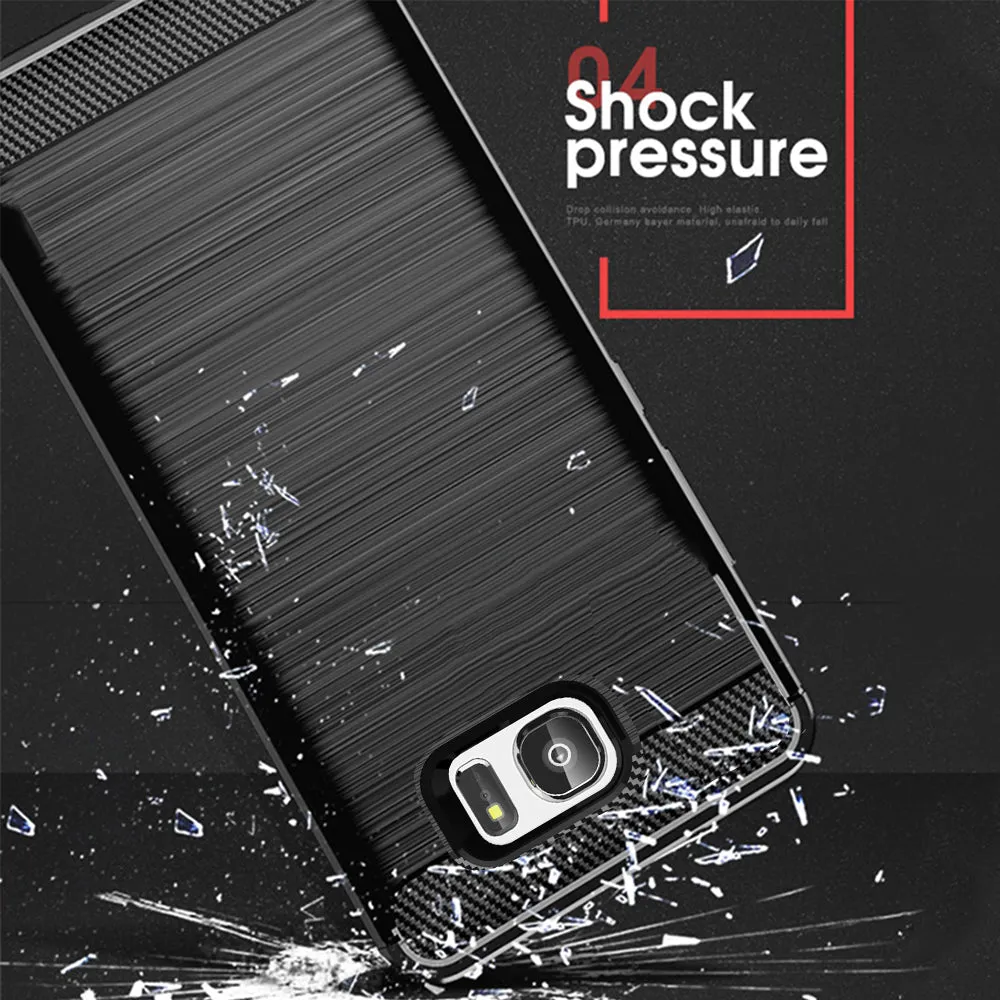 For Samsung Galaxy S7 S 7 Edge Case Carbon FIber Cover Shockproof Phone Case For Samsung S6 S 6 Edge Cover Full Protection Shell