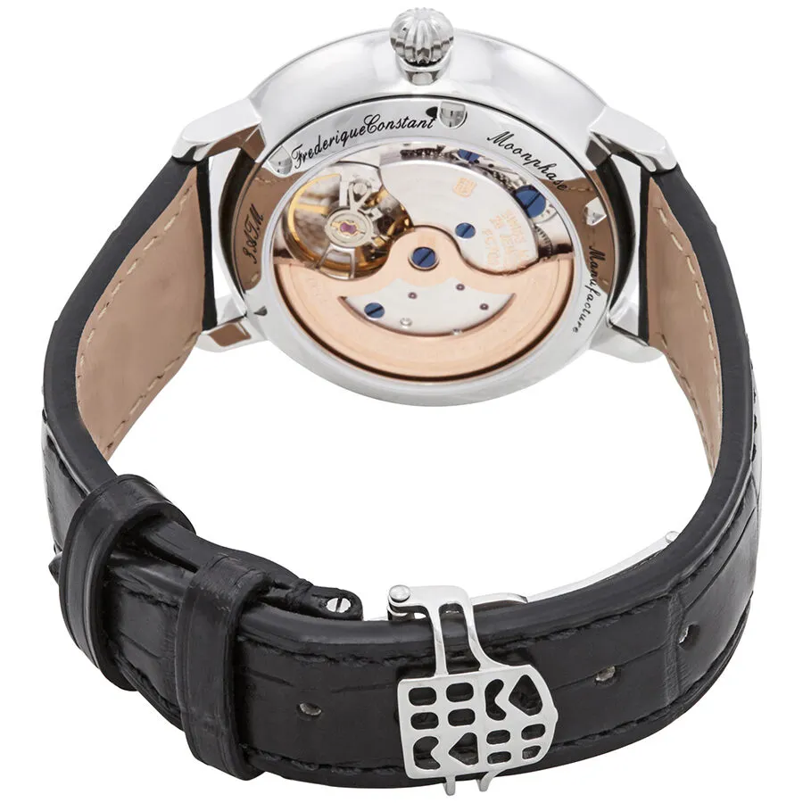 Frederique Constant Slimline Moonphase Automatic Silver Dial Men's Watch FC-702S3S6