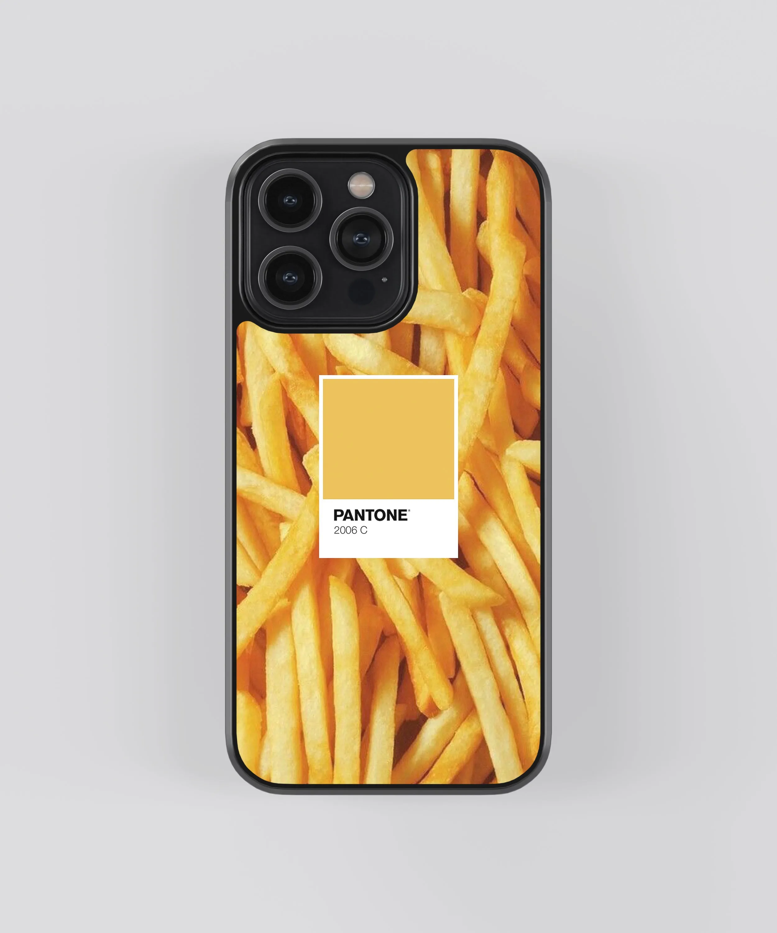 French Fries Polaroid Glass Phone Case Cover