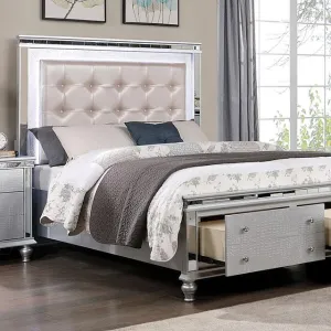 Furniture of America Bellinzona California King Upholstered Panel Bed with Storage CM7992CK-BED