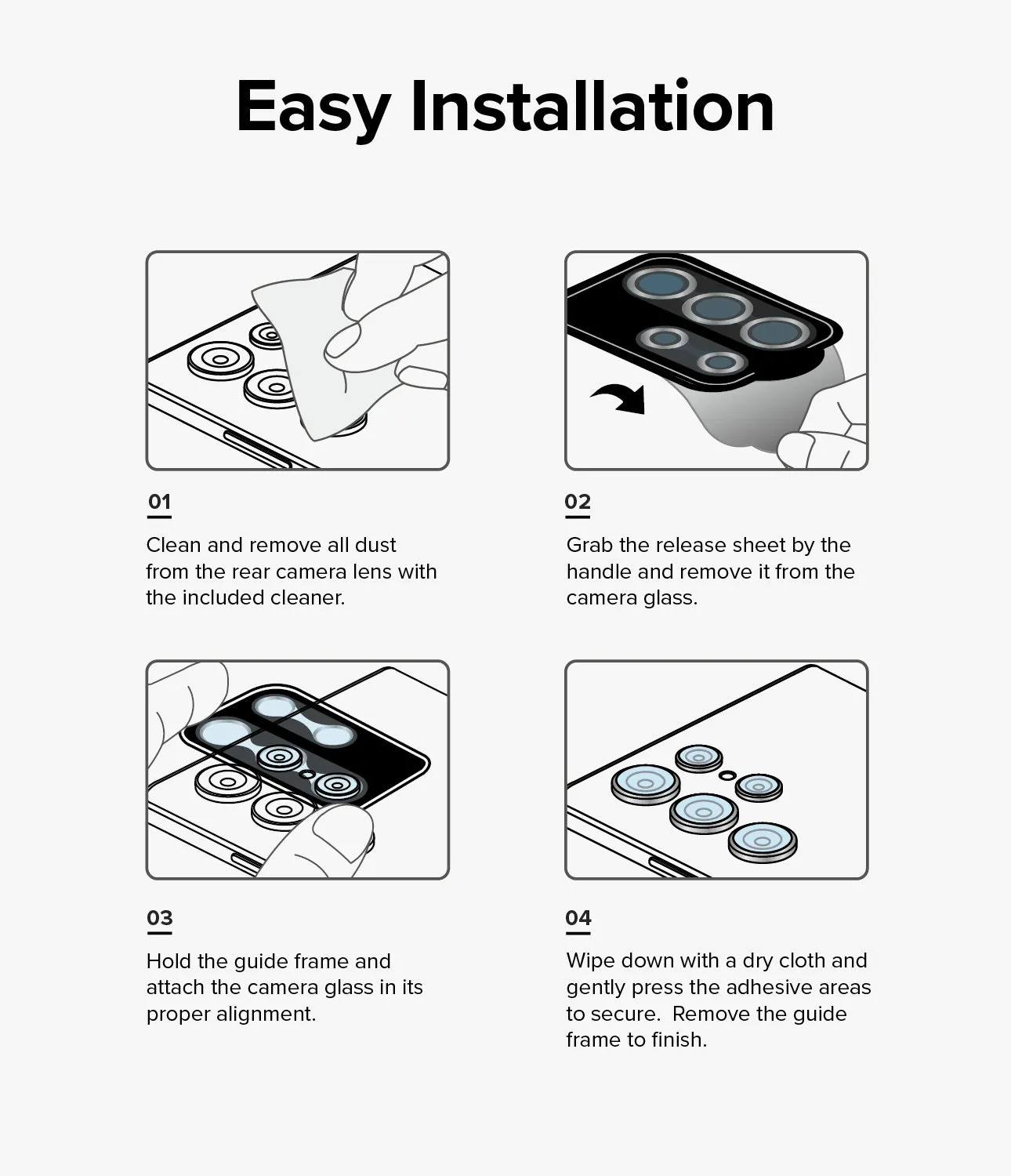 Galaxy A14/A24/A34 Camera Lens Protector | Camera Lens Frame Glass