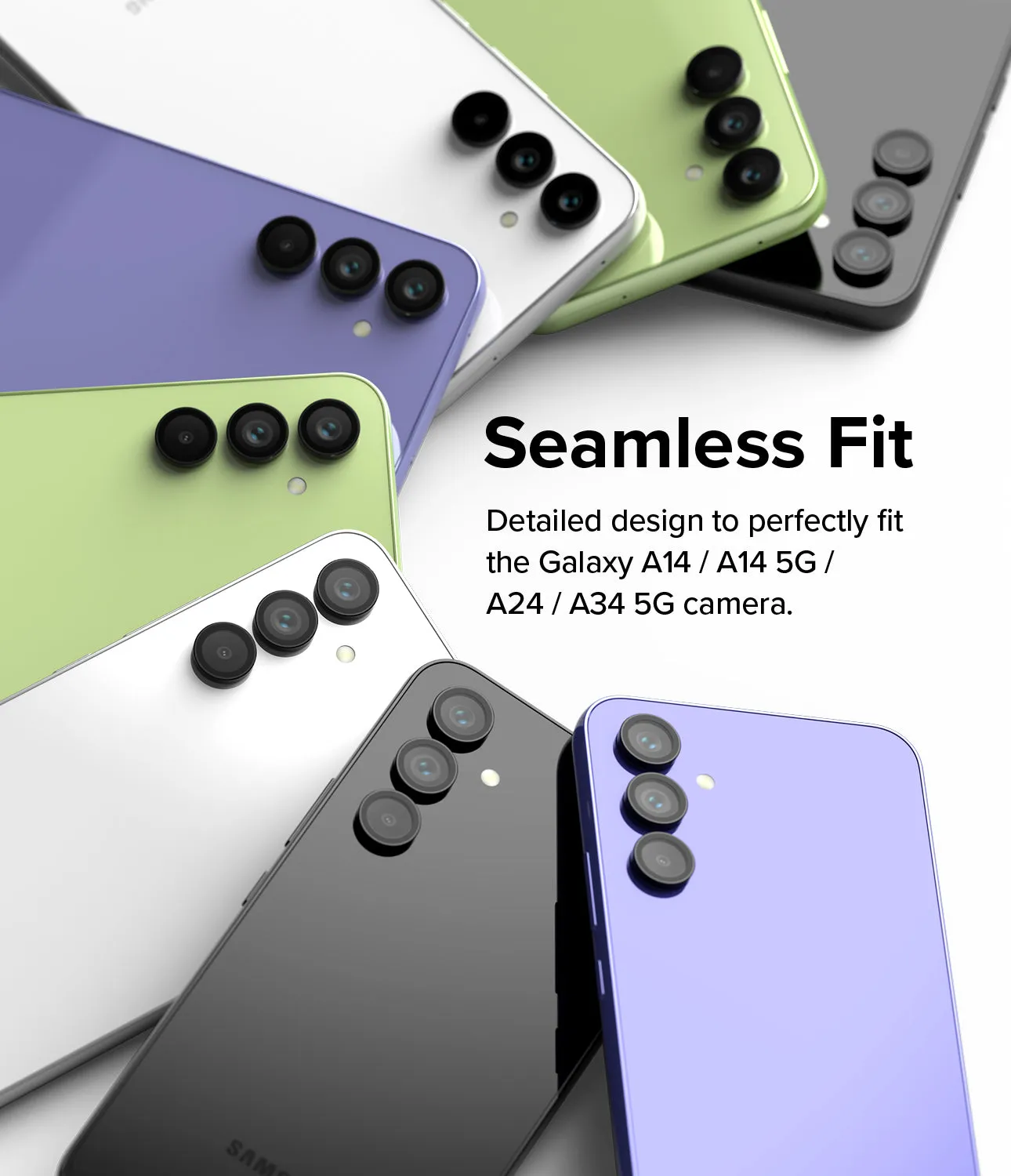 Galaxy A14/A24/A34 Camera Lens Protector | Camera Lens Frame Glass