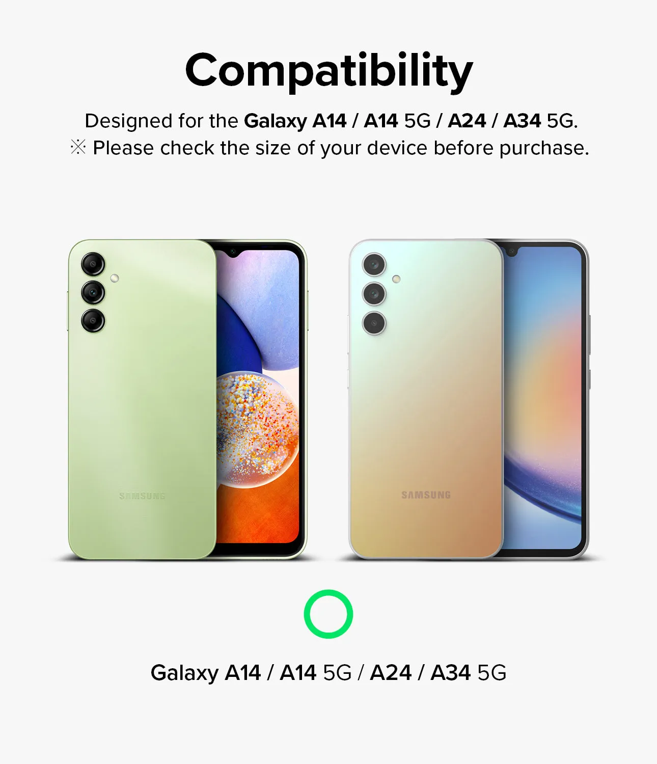 Galaxy A14/A24/A34 Camera Lens Protector | Camera Lens Frame Glass