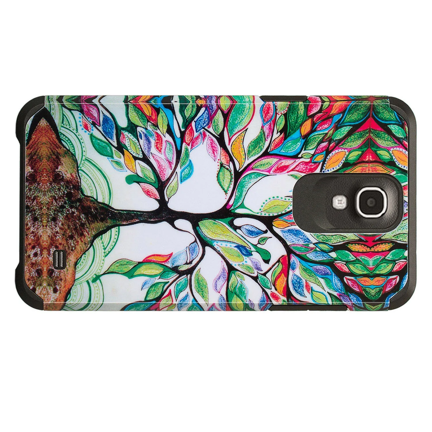 Galaxy Mega 2 Case, Slim Hybrid [Shock Resistant] Dual Layer Protective Case Cover for Samsung Galaxy Mega 2 - Colorful Tree