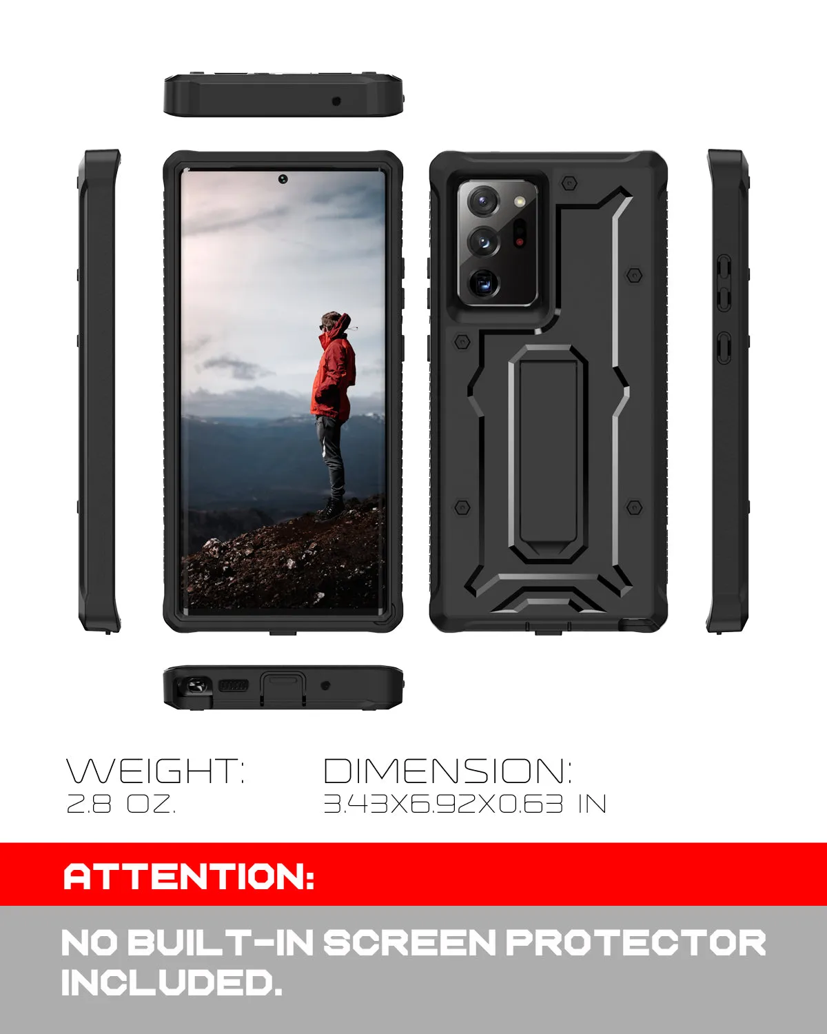Galaxy Note 20 Ultra 5G Case - Military Grade - ArmadilloTek Series