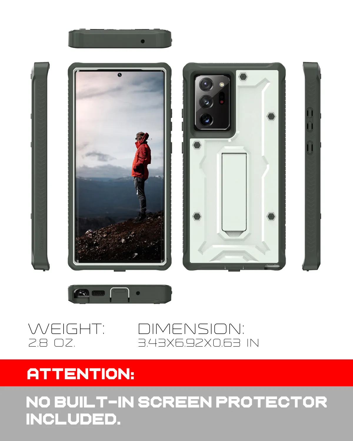 Galaxy Note 20 Ultra 5G Case - Military Grade - ArmadilloTek Series