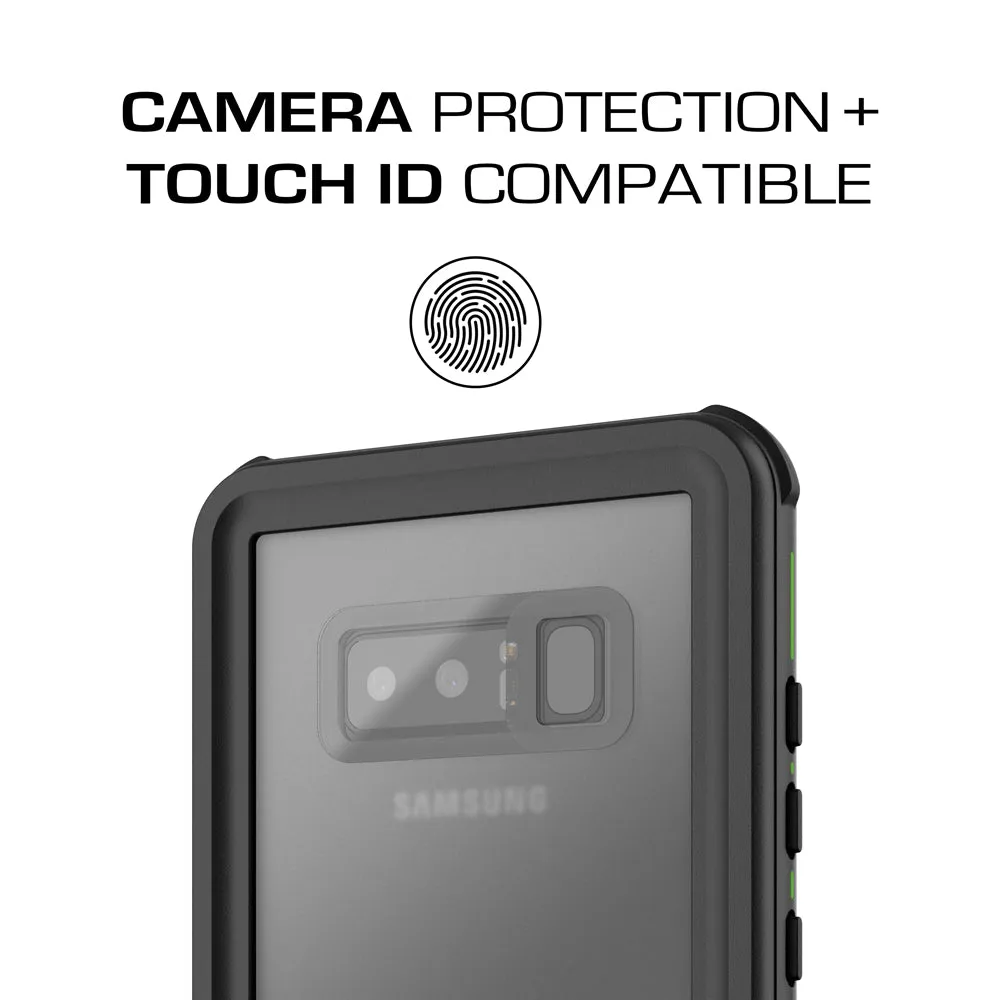 Galaxy Note 8, Ghostek Nautical Series Waterproof Case for Samsung Galaxy Note 8 Heavy Duty | Green