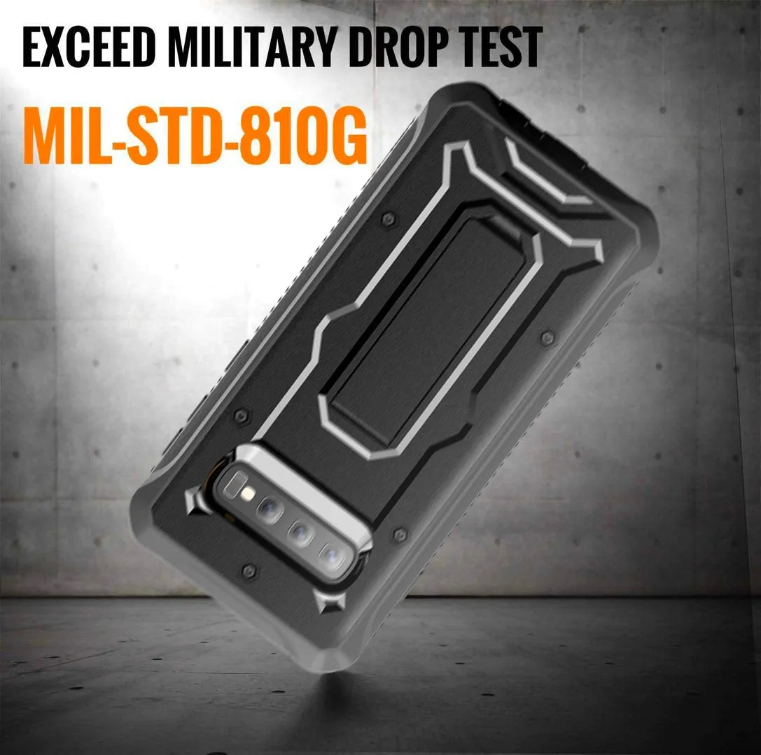 Galaxy S10 Plus Case - Military Grade - ArmadilloTek Series-Black