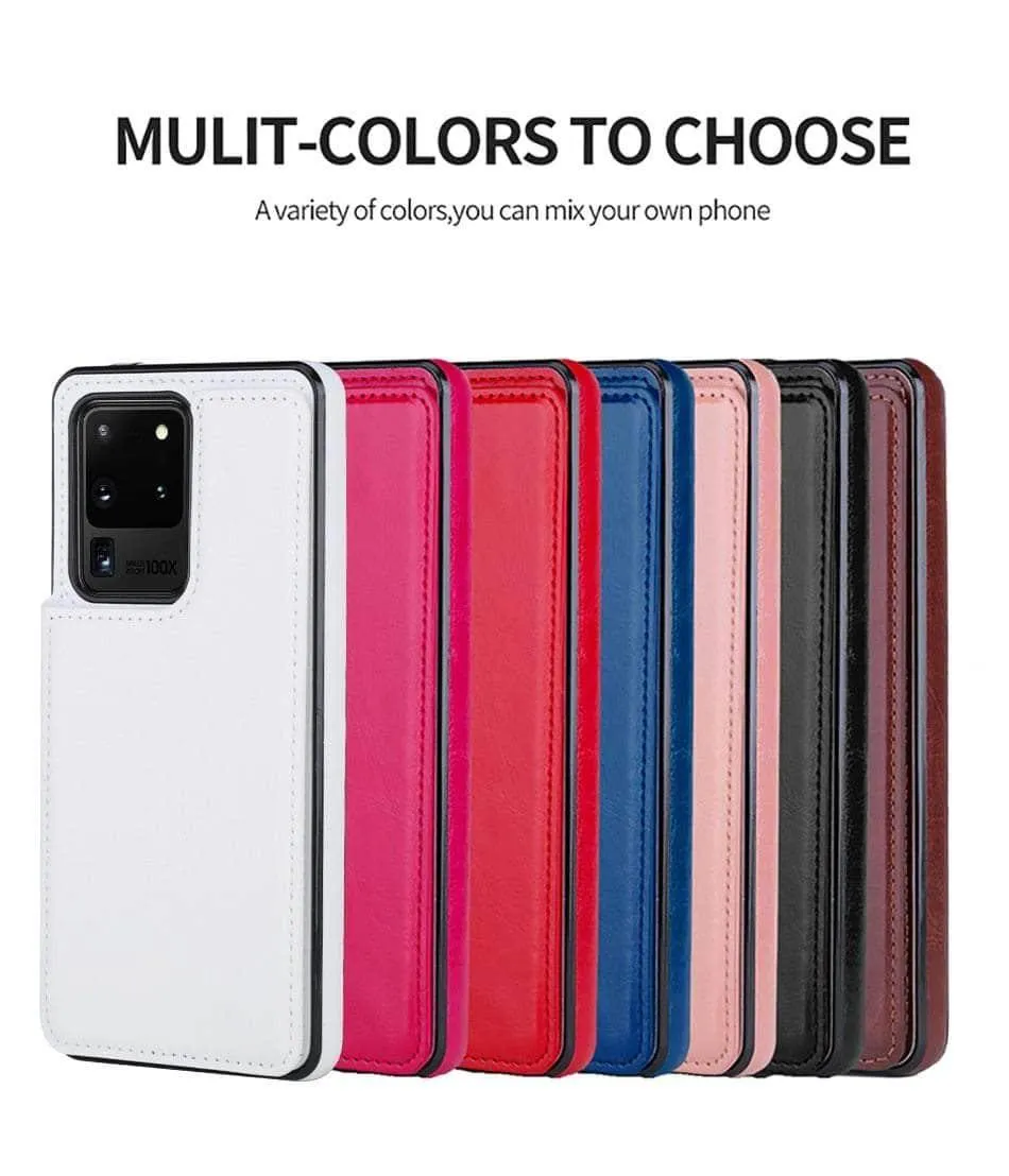 Galaxy S20 Plus S20 Ultra 5G Retro Vintage Wallet Case
