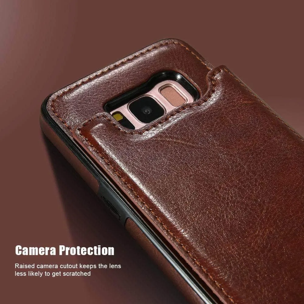 Galaxy S20 Plus S20 Ultra 5G Retro Vintage Wallet Case