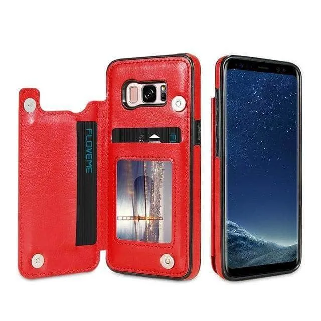 Galaxy S20 Plus S20 Ultra 5G Retro Vintage Wallet Case
