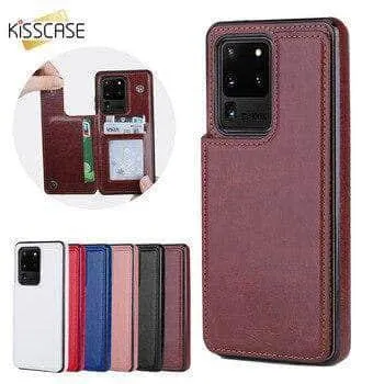 Galaxy S20 Plus S20 Ultra 5G Retro Vintage Wallet Case