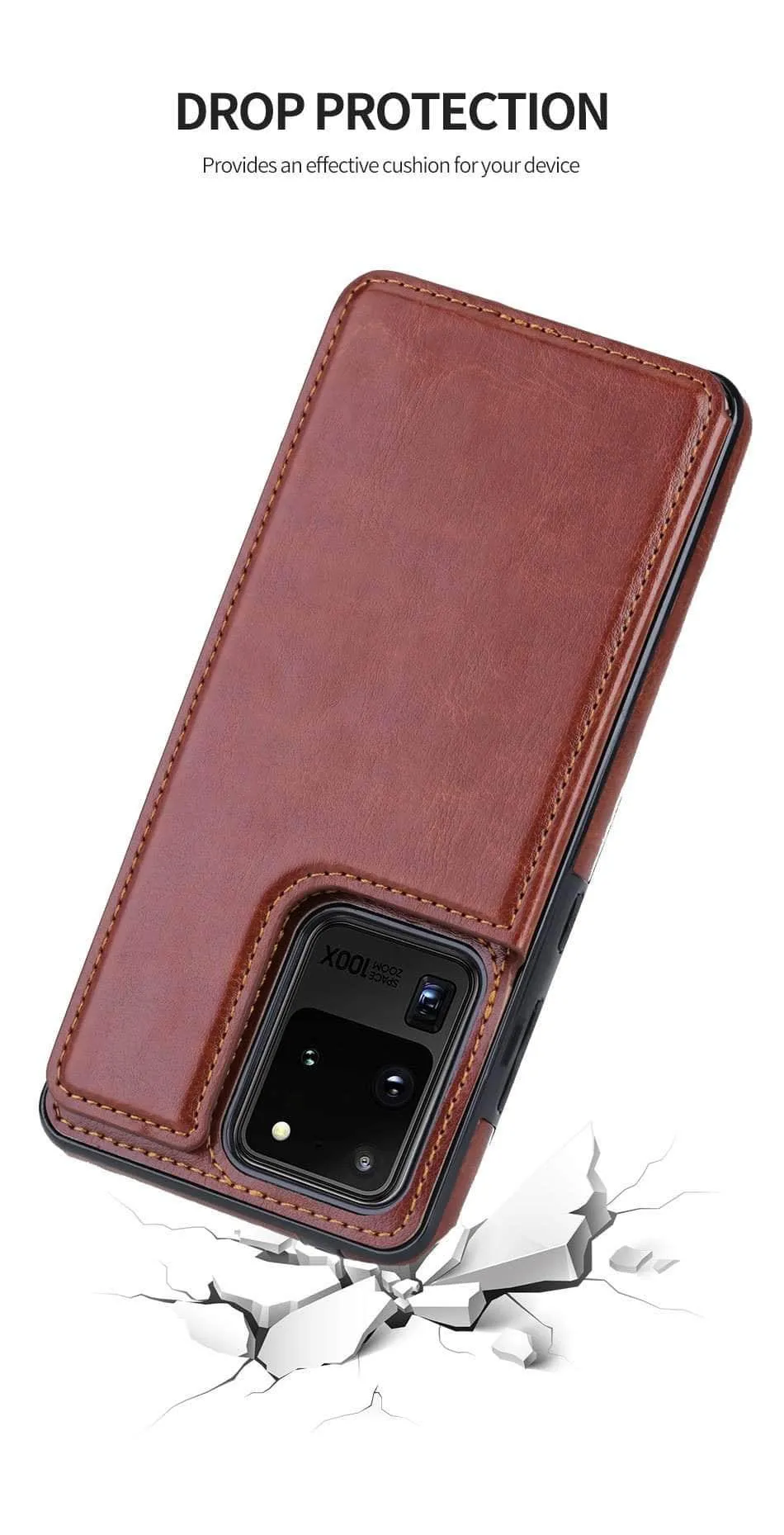 Galaxy S20 Plus S20 Ultra 5G Retro Vintage Wallet Case