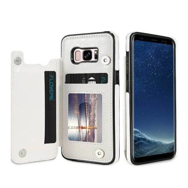 Galaxy S20 Plus S20 Ultra 5G Retro Vintage Wallet Case