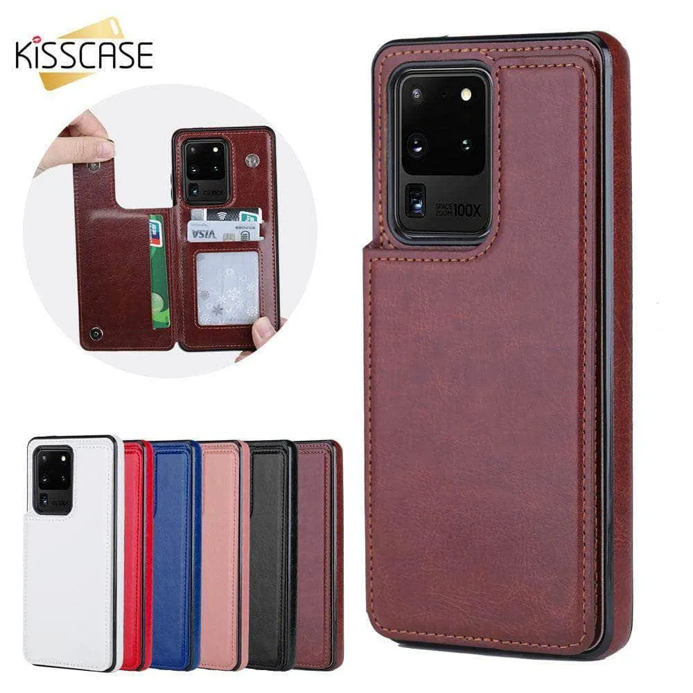 Galaxy S20 Plus S20 Ultra 5G Retro Vintage Wallet Case