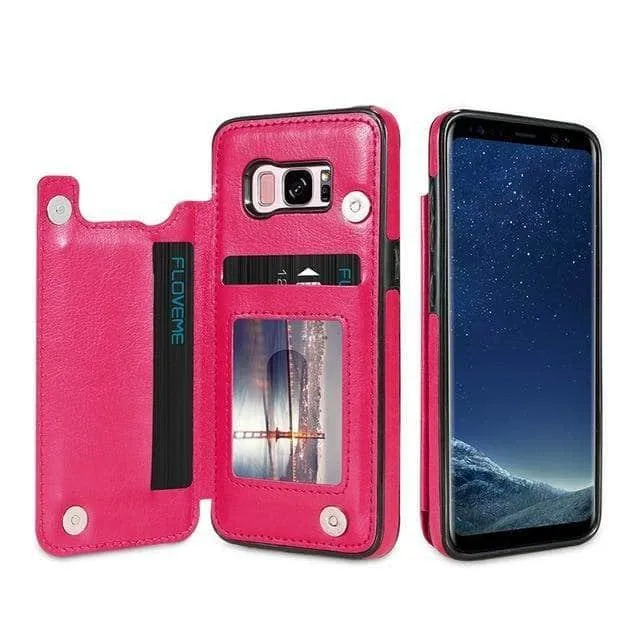 Galaxy S20 Plus S20 Ultra 5G Retro Vintage Wallet Case