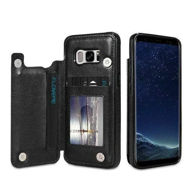 Galaxy S20 Plus S20 Ultra 5G Retro Vintage Wallet Case