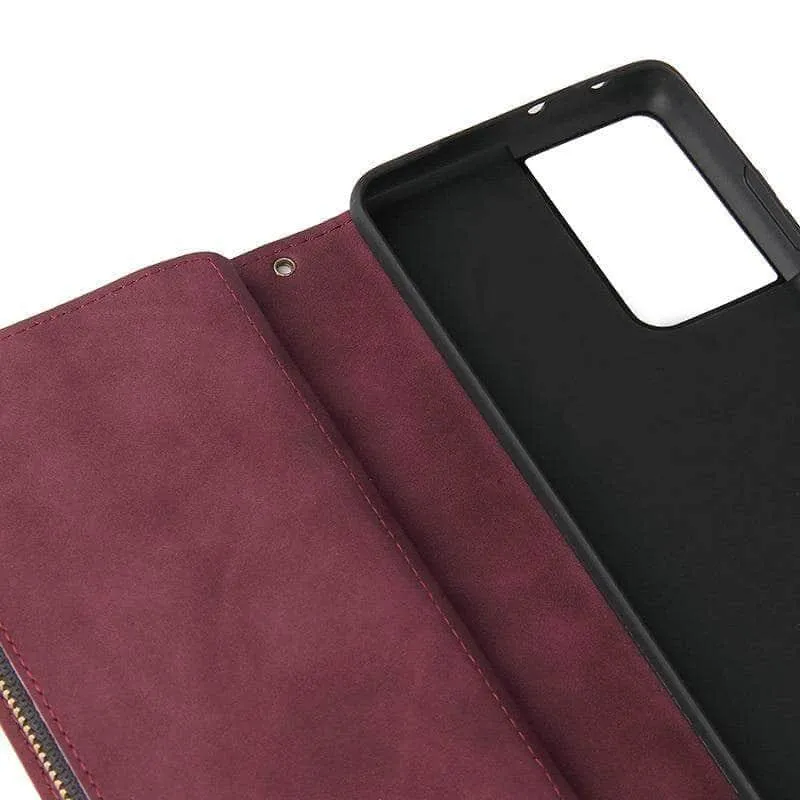 Galaxy S21 Zipper Wallet Leather Phone Case