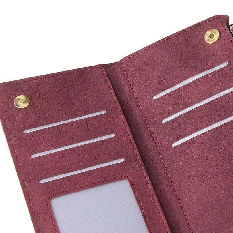 Galaxy S21 Zipper Wallet Leather Phone Case