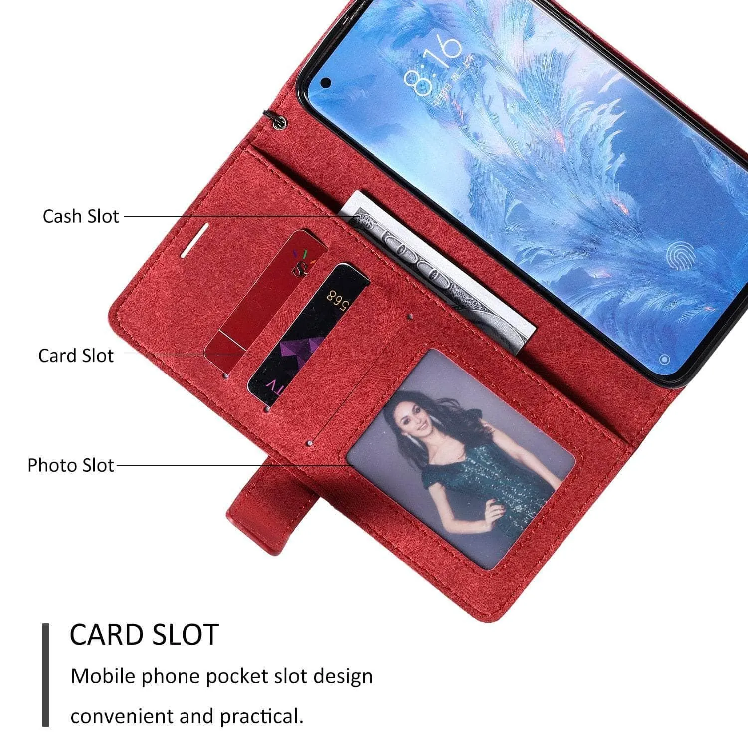 Galaxy S23 FE Wallet Flip Vegan Leather Case