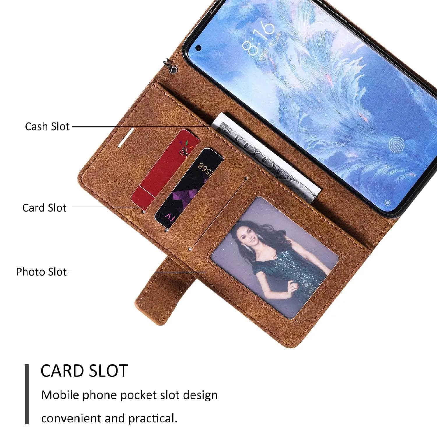 Galaxy S23 FE Wallet Flip Vegan Leather Case